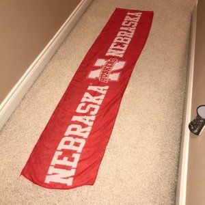 University of Nebraska Corn Huskers Women's Scarf Size 77Lx16H" Sheer Logo RARE